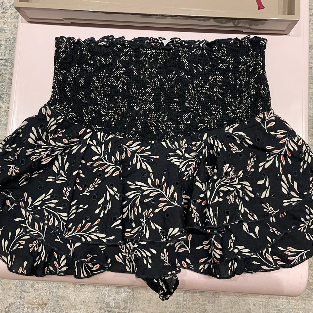 NWOT Zara high-waisted smocked skort